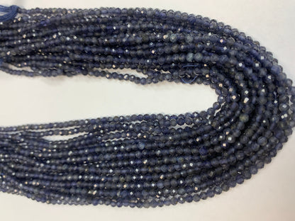 Iolite Natural Faceted Round 3-4mm