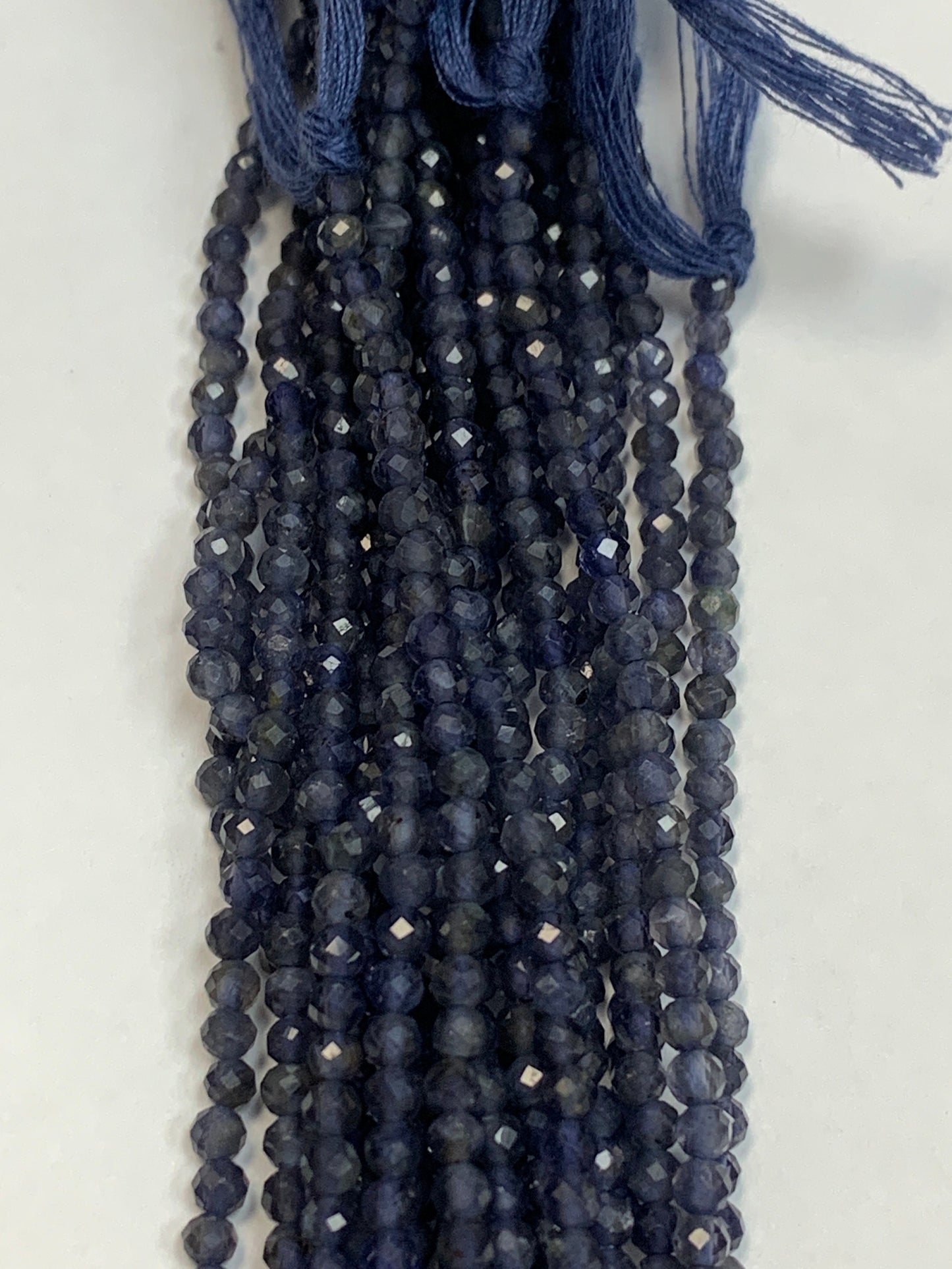 Iolite Natural Faceted Round 3-4mm