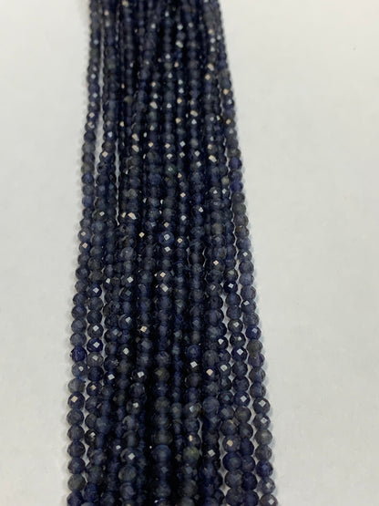 Iolite Natural Faceted Round 3-4mm