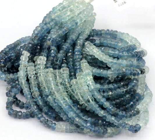 Aquamarine Faceted Beads, Natural Aqumarine