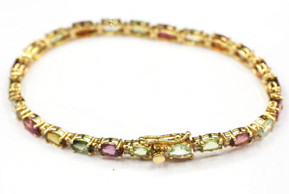 14k Solid Gold Diamond Bracelets