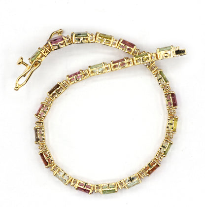 14k Solid Gold Diamond Bracelets