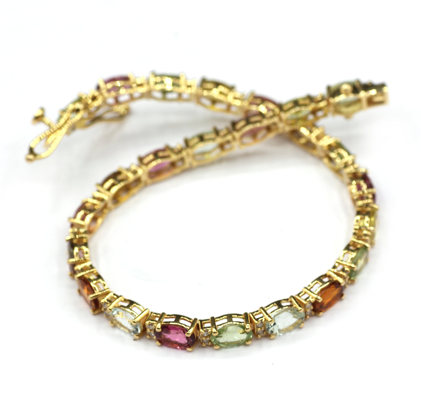 14k Solid Gold Diamond Bracelets