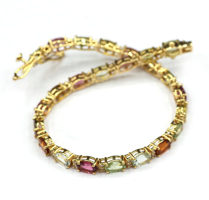 14k Solid Gold Diamond Bracelets