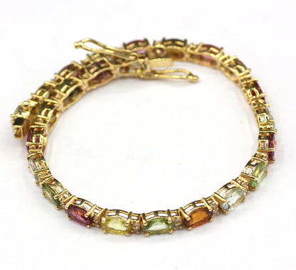 14k Solid Gold Diamond Bracelets
