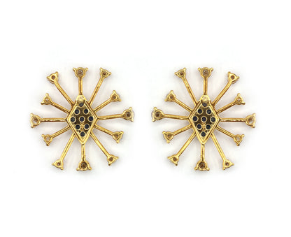 14k Solid Gold Diamond Stud Earring