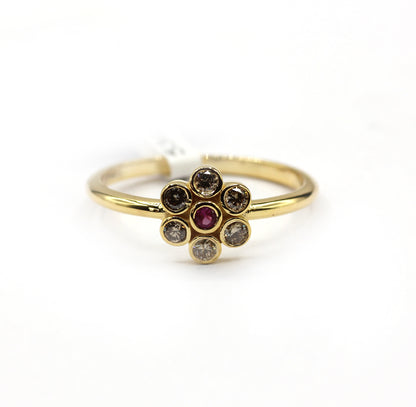 14k Solid Gold Diamond Rings..
