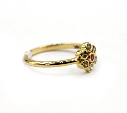 14k Solid Gold Diamond Rings..