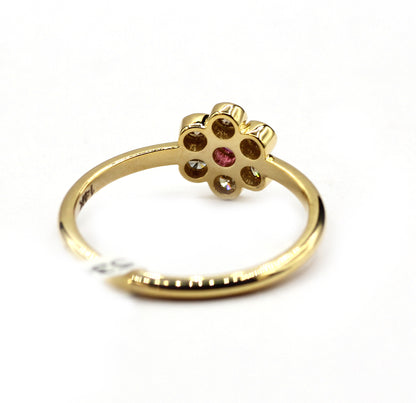 14k Solid Gold Diamond Rings..