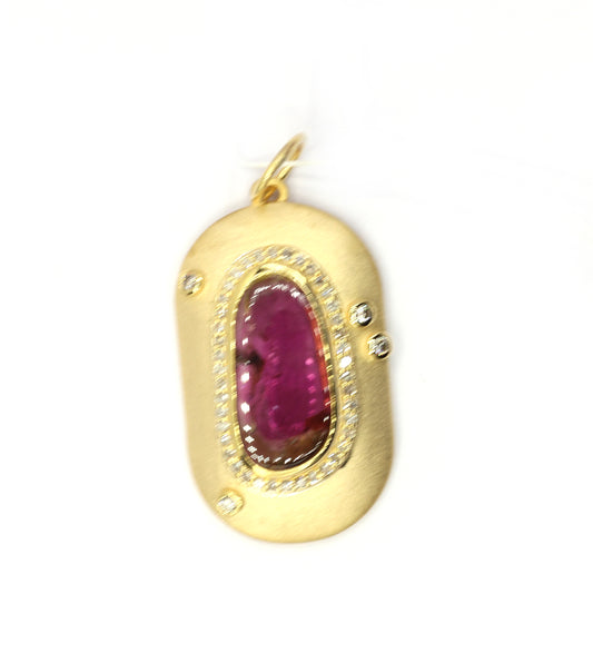 14k Solid Gold Diamond Pendants