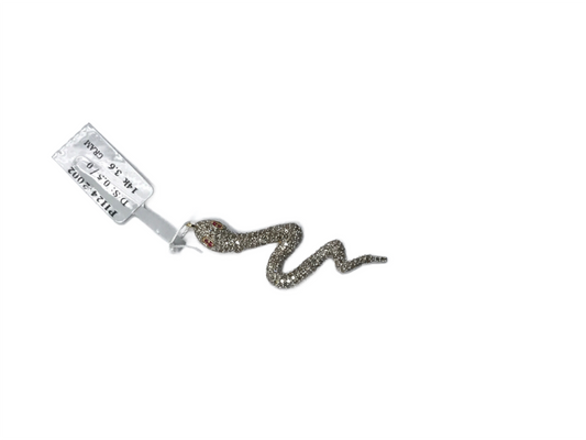 14K Solid Gold Snake Diamond Pendants