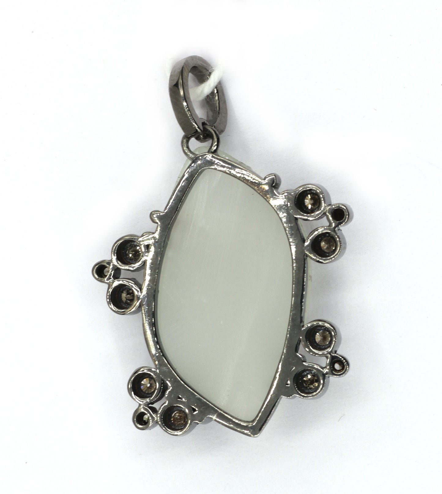 Diamond Silver Pave Diamond Pendant