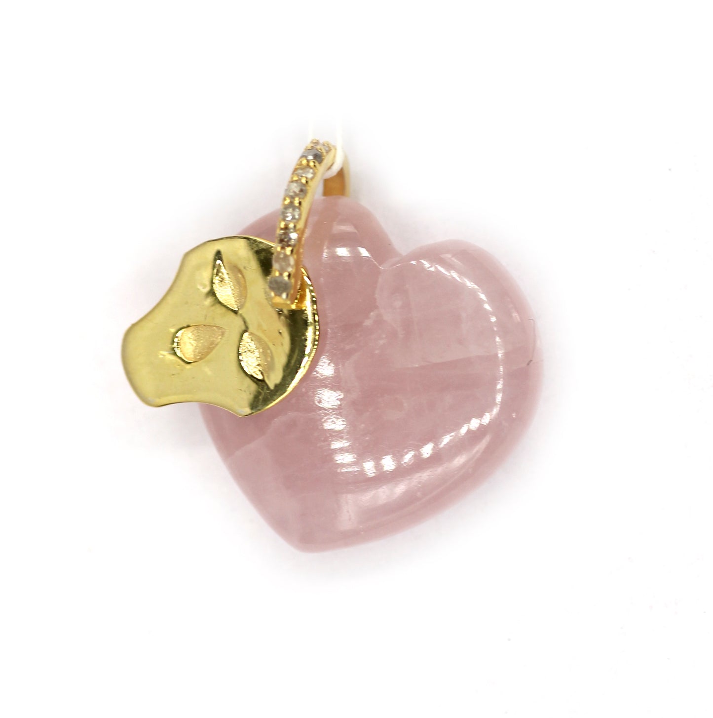 Heart Silver Pave Diamond Pendant