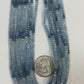 Multi Aqumarine Faceted Roundelle 3-4mm