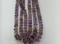 Ametrine Faceted Beads, Size 10 to 11 mm
