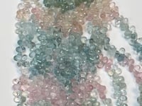 Aquamarine faceted Drop Beads, Size 7x5 mm
