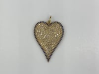 14k Gold Heart Shape Pendant