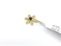 Flower 14k Solid Gold Diamond Pendants