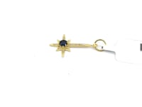 Star 14k Solid Gold Diamond Pendants