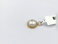 14K Gold Coin Pendant with Pearls