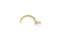 Crescent Moon Shape 14k Solid Gold Diamond Pendants. Genuine handmade pave diamond Pendant.14k Solid Gold Diamond Pendants.