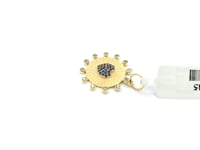 Heart 14k Solid Gold Diamond Pendants.