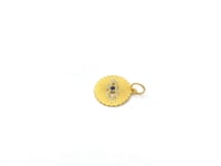 Evil Eye 14k Solid Gold Diamond Pendants.