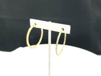 Hoop loop 14k Solid Gold Diamond Earring.14k Solid Gold Diamond Earring..