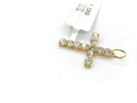 Cross 14k Solid Gold CVD Diamond Pendants