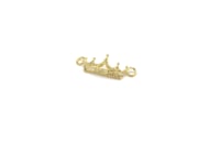 14k Solid Gold Crown Shape Diamond Pendants
