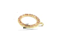 Oval 14k Solid Gold Diamond Pendants