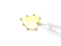 Heart 14k Solid Gold Diamond Pendants