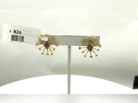 14k Solid Gold Diamond Stud Earring