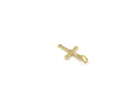 14K Solid Gold Cross Diamond Pendants