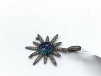 Star Silver Pave Diamond Pendant
