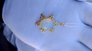 14k Solid Gold Diamond Pendants