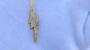 Light 14k Solid Gold Diamond Pendants