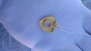 Heart 14k Solid Gold Diamond Pendants