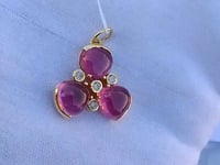 14k Solid Gold Diamond Pendants