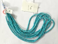 Turquoise Faceted Roundel Beads