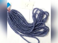 Tanzanite Faceted Roundel Beads