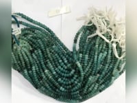 Grandidierite Smooth Roundel Beads