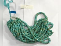 Turquoise Beads Faceted Heshi, Faceted Donut, Faceted Tyre