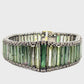 Green Tourmaline Designer Diamond Bracelet