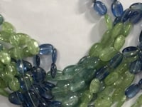 Kyanite, Multi Kyanite Smooth Oval Beads,Natural Multi Color Kyanite