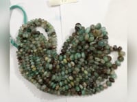 Chalcedony, Aqua Chalcedony Smooth Roundel Beads