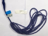 Tanzanite Smooth Roundel Beads