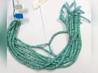 Turquoise Smooth Heshi,Donut, Tyre Beads