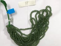 Green Apatite Faceted Round Beads