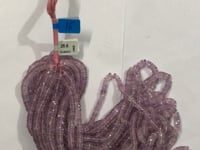 Pink Amethyst Beads Faceted Heshi, Faceted Donut, Faceted Tyre